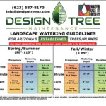 Printable Watering Guide for Established Arizona Trees and Plants